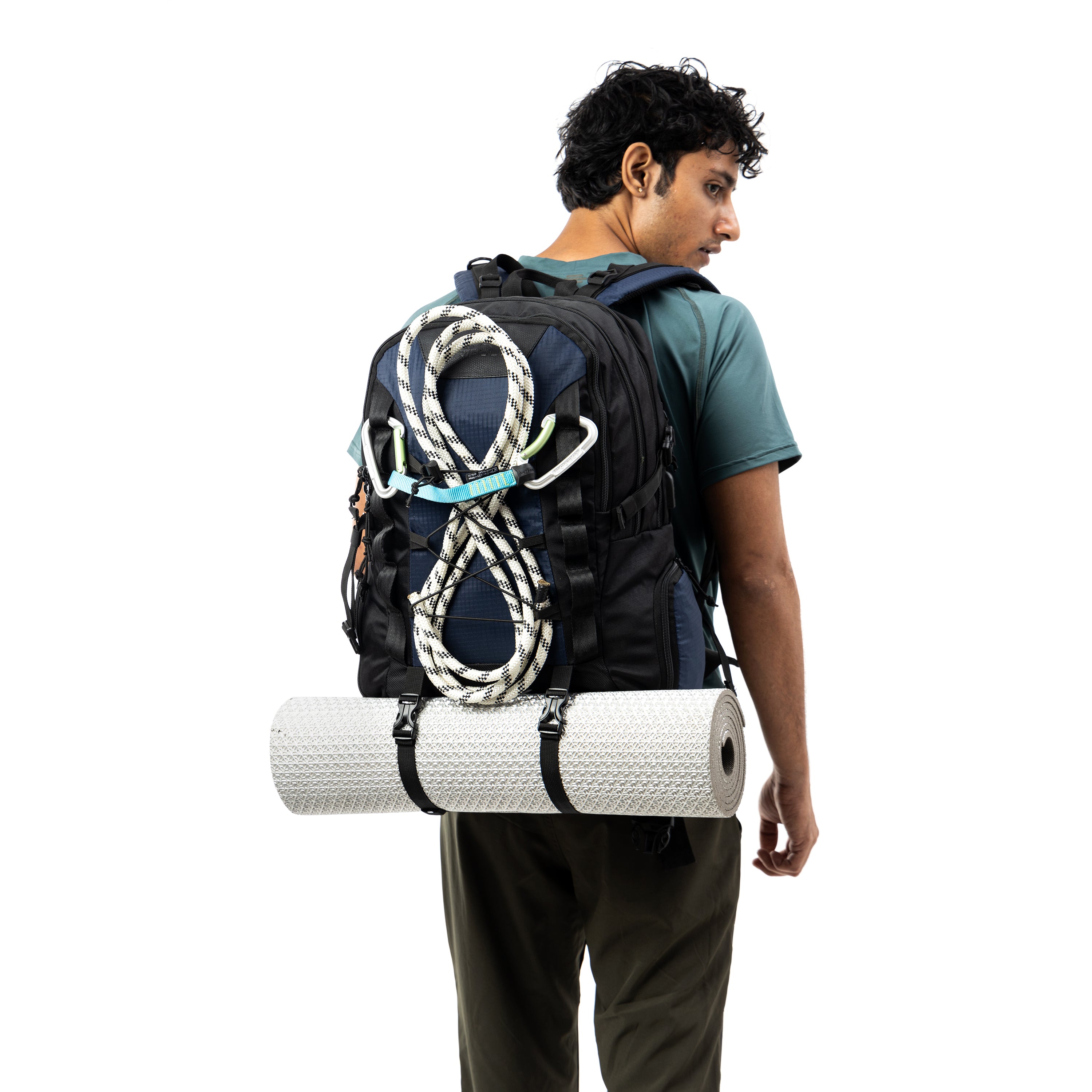 Tripole Fox Internal Frame Laptop Backpack Navy Blue Model Hiking Travelling 