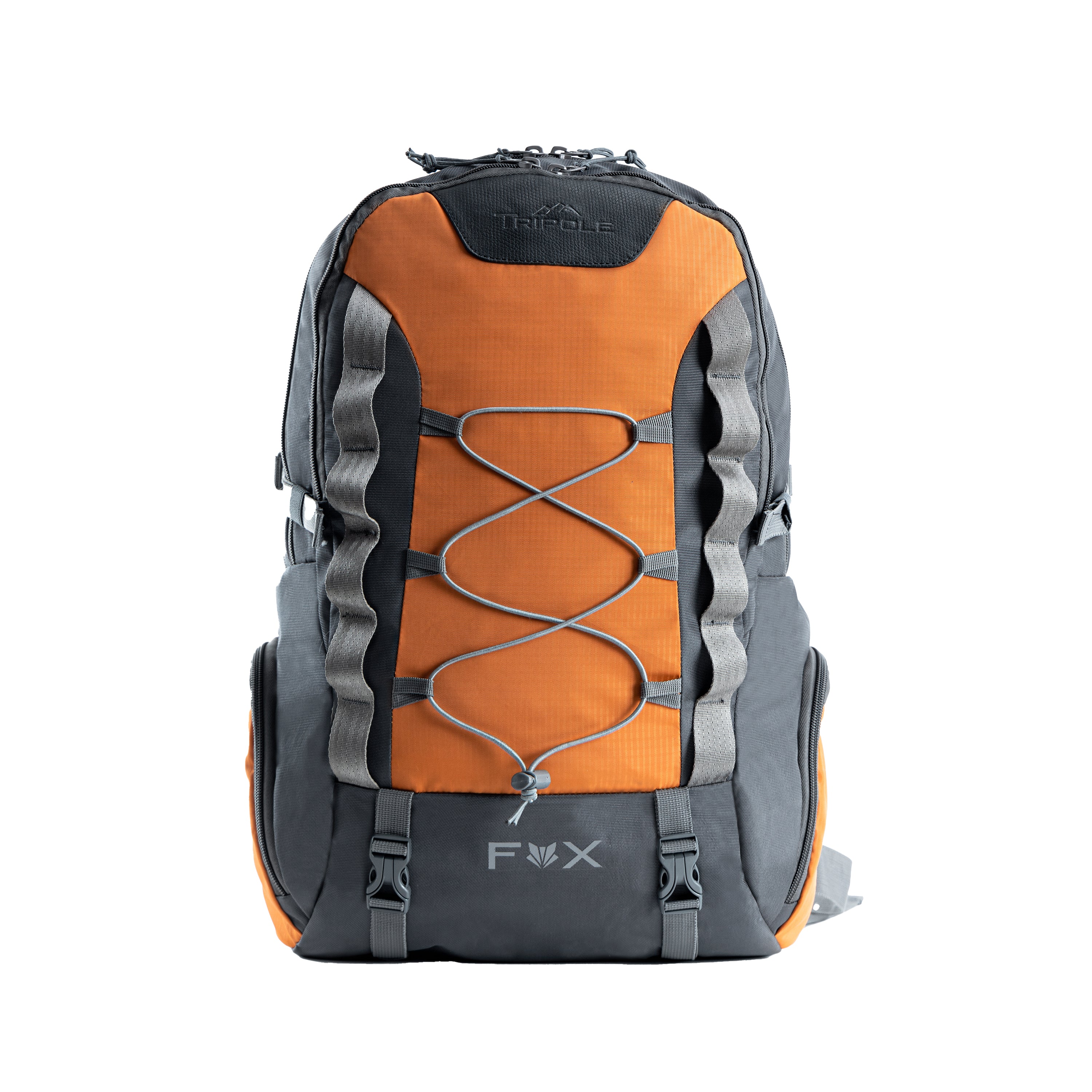 Tripole Fox Internal Frame Laptop Backpack Orange Front Hiking Travelling 