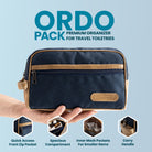 Tripole Ordo Organizer Kit Blue Infographcics Travel Backpacking Toiletry Kit Make up Accessories Daily Use