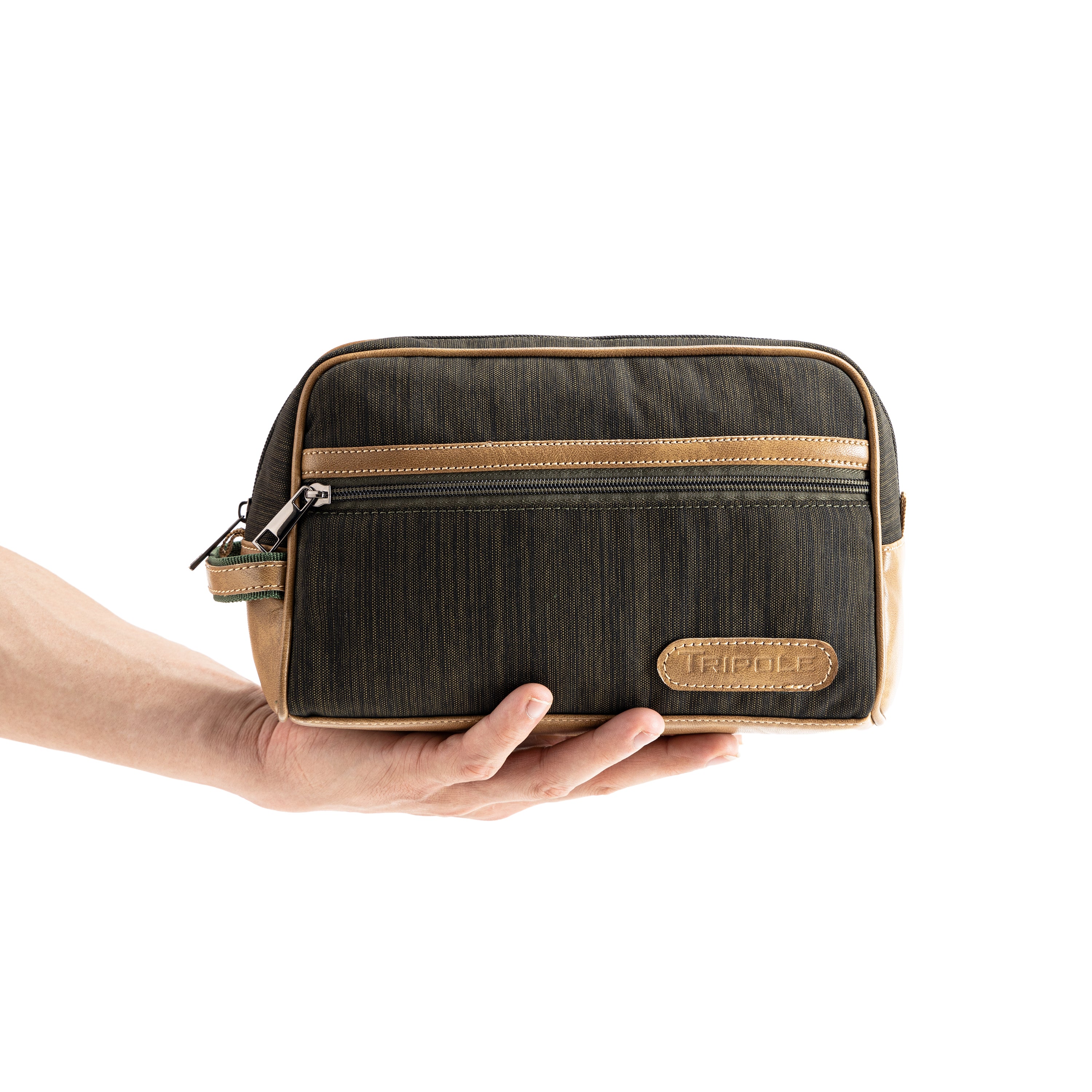 Tripole Ordo Organizer Kit Green Front Hand Travel Backpacking Toiletry Kit Make up Accessories Daily Use