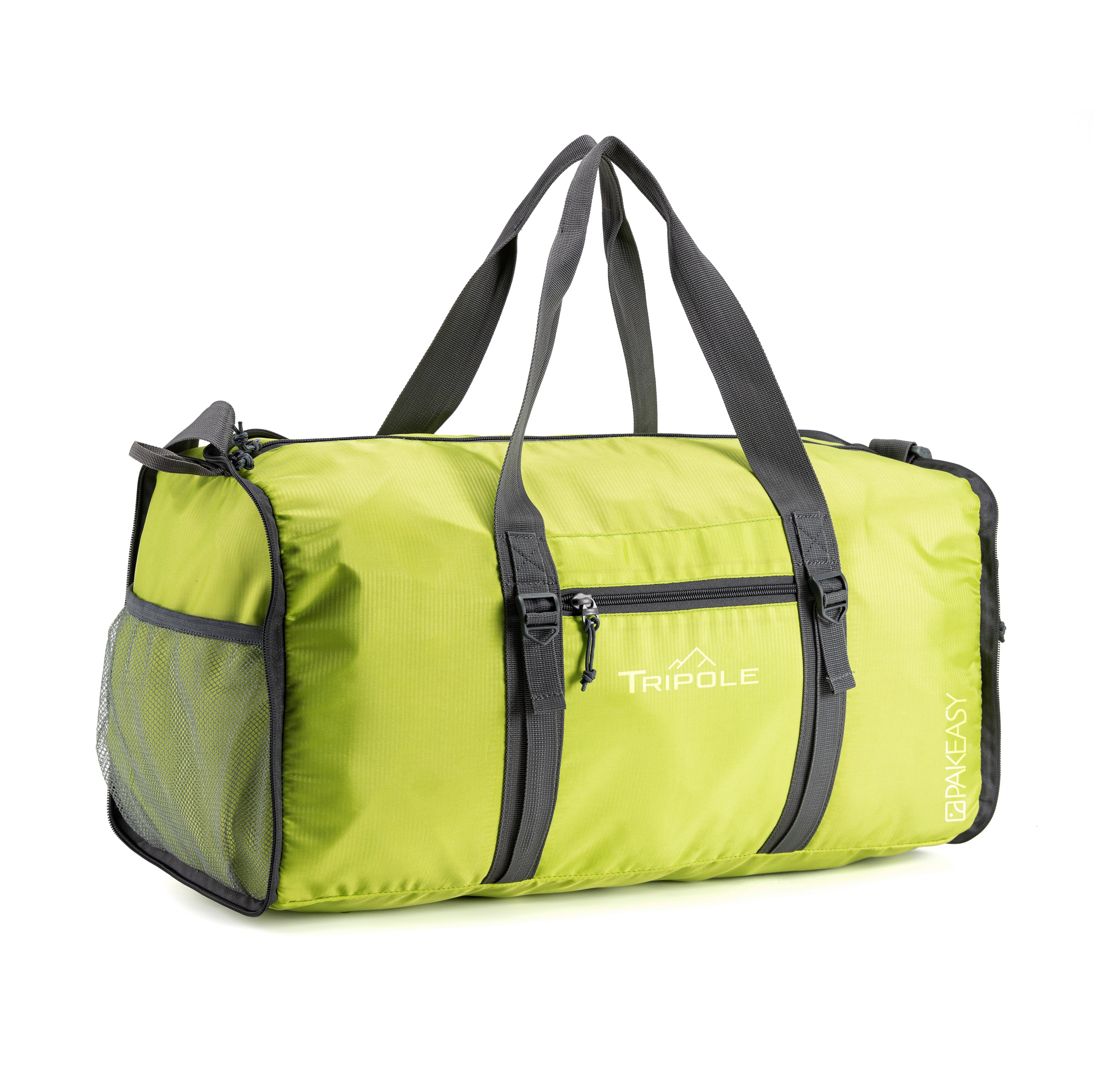 Tripole PAKEasy Duffel Neon Green Front Foldable Portable Travelling Bag