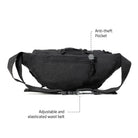 Tripole Tactical Waist Pack Black Back Trekking Hiking Backpacking Travelling