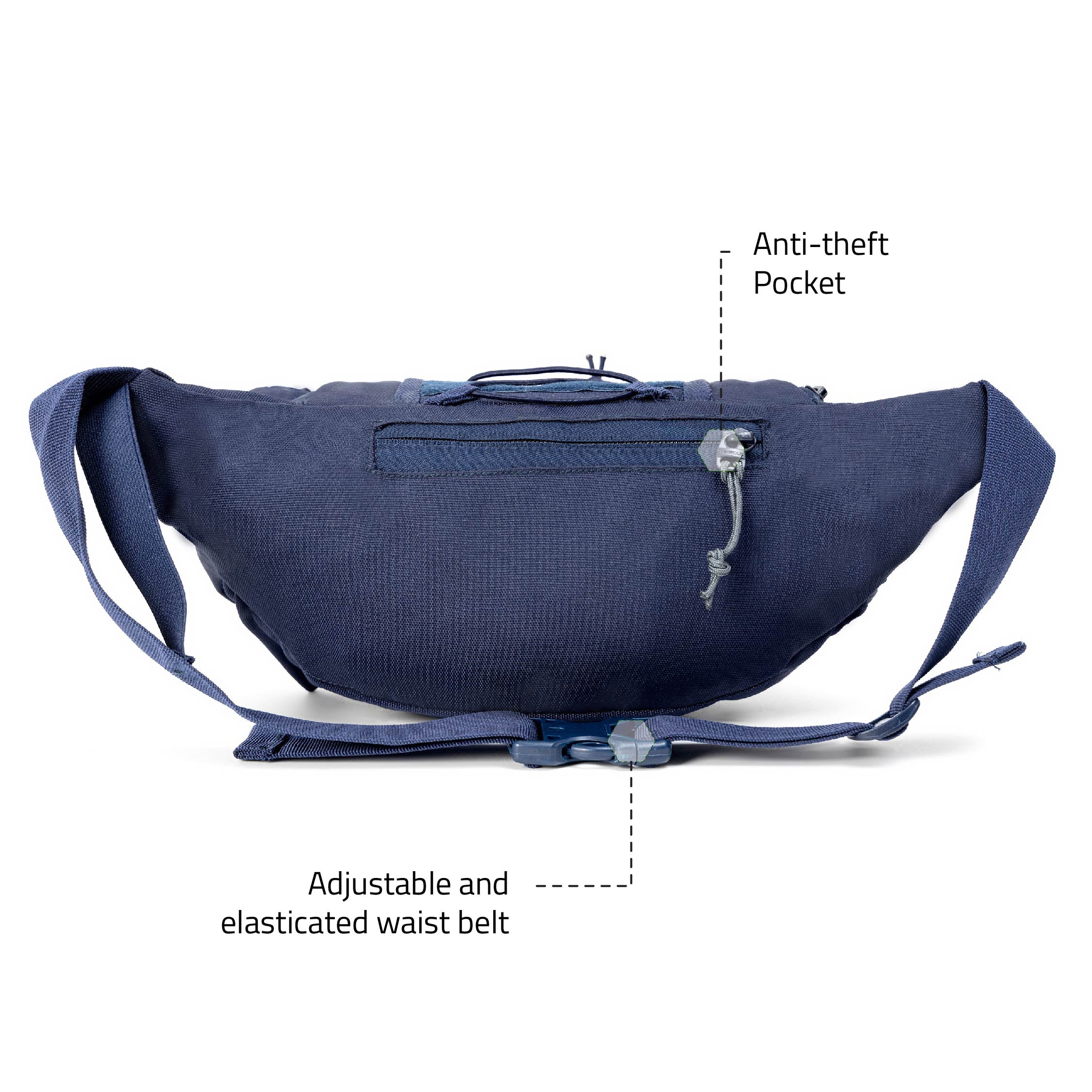 Tripole Tactical Waist Pack Navy Blue Trekking Hiking Backpacking Travelling