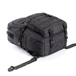 Tripole Captain 25 Litres Tactical Backpack with MOLLE Webbing and Carabiner - Black