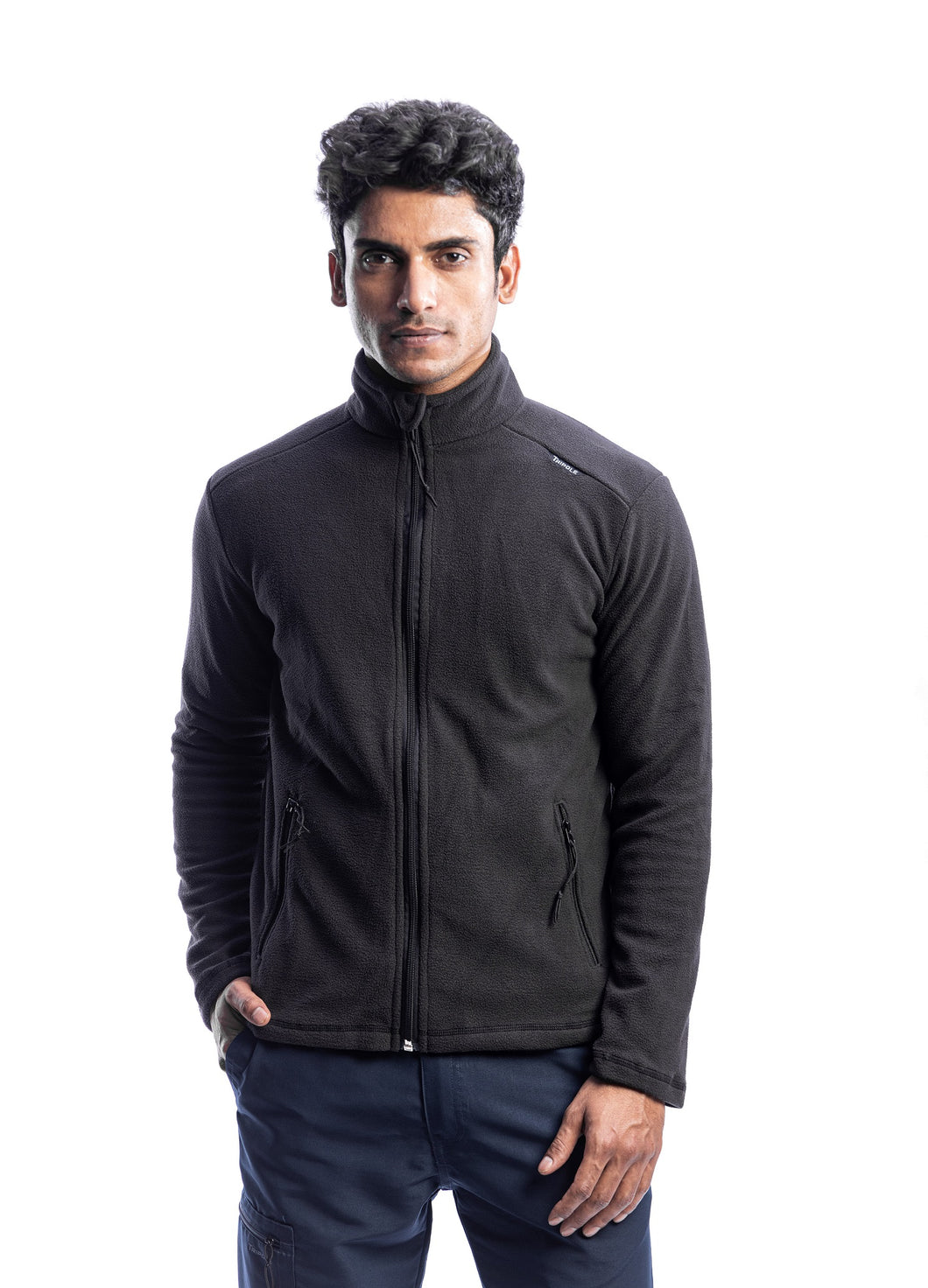 Tripole Anti-Pilling Fleece Winter Jacket Full Zip | Black