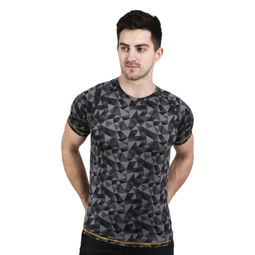 Gym and Hiking T-Shirt | Fully stretchable | Sweat Wicking | Ultralight - Digital Grey