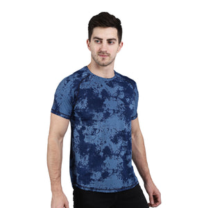 Gym and Hiking T-Shirt | Fully stretchable | Sweat Wicking | Ultralight - Blue Forest