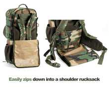 Tripole Voyager Rucksack and Backpack for Travelling with Detachable Bag | 55 Litres | Digital Camouflage