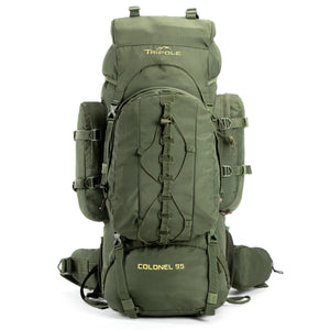 Colonel Series 95 Litre Rucksack + Detachable Day Pack & Rain Cover | Army Green
