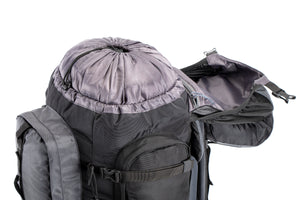 Tripole Walker 55L Internal Frame Rucksack for Hiking | Rain Cover | Water Repellent | Laptop Section | 3 Year Warranty | Black & Grey
