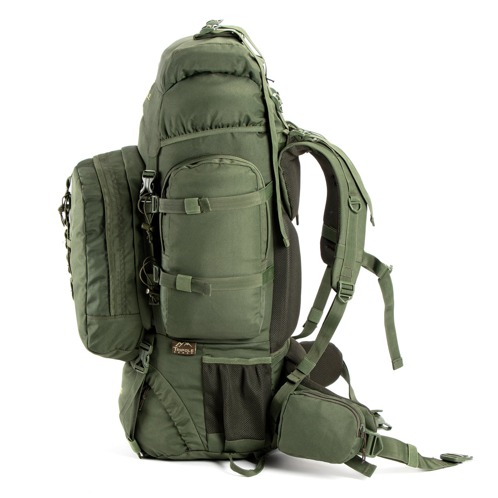 Colonel Series 80 Litres + Detachable Day Pack | Army Green – Tripole Gears