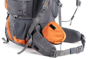 Walker 65 Litre - Trekking and Backpacking | Grey & Orange