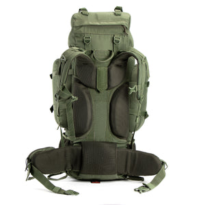 Colonel Series 80 Litre Rucksack + Detachable Day Pack & Rain Cover | Army Green
