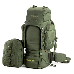 REFURBISHED Colonel Series 80,85 and 95 Litre Internal Frame Rucksack with Detachable Day Pack & Rain Cover