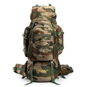 REFURBISHED Colonel Pro Metal Frame Rucksack | Front Opening | Detachable Bag | Rain Cover | 105/90 Litres