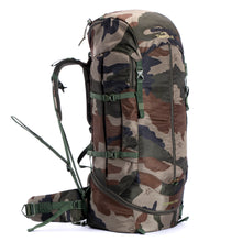 Tripole Terra Backpacking and Trekking Rucksack with Front Opening, Rain Cover and Metal Frame | Indian Army | 75 Litres