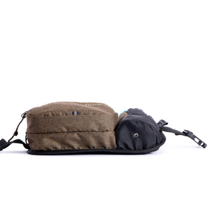 Tripole Hydra Waist Pack with Bottle Holder for Running, Cycling and Daily Use | Brown Melange