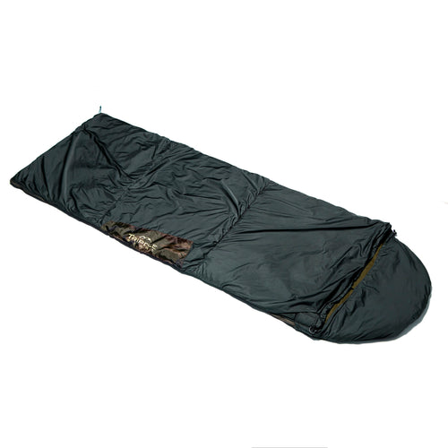 Tripole Camp Series Rectangular Sleeping Bag for Camping and Hiking with Fleece Inner, 10 Degree Comfort (Army Green)