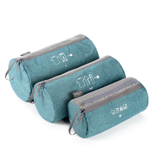 Tripole Organizer Packs - Cylindrical Shaped for Rucksacks - Set of 3 | Sea Green