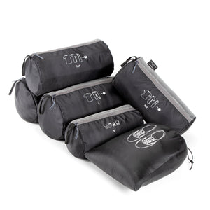 Tripole Organizer Packs - Cylindrical Shaped for Rucksacks - Set of 6 | Black