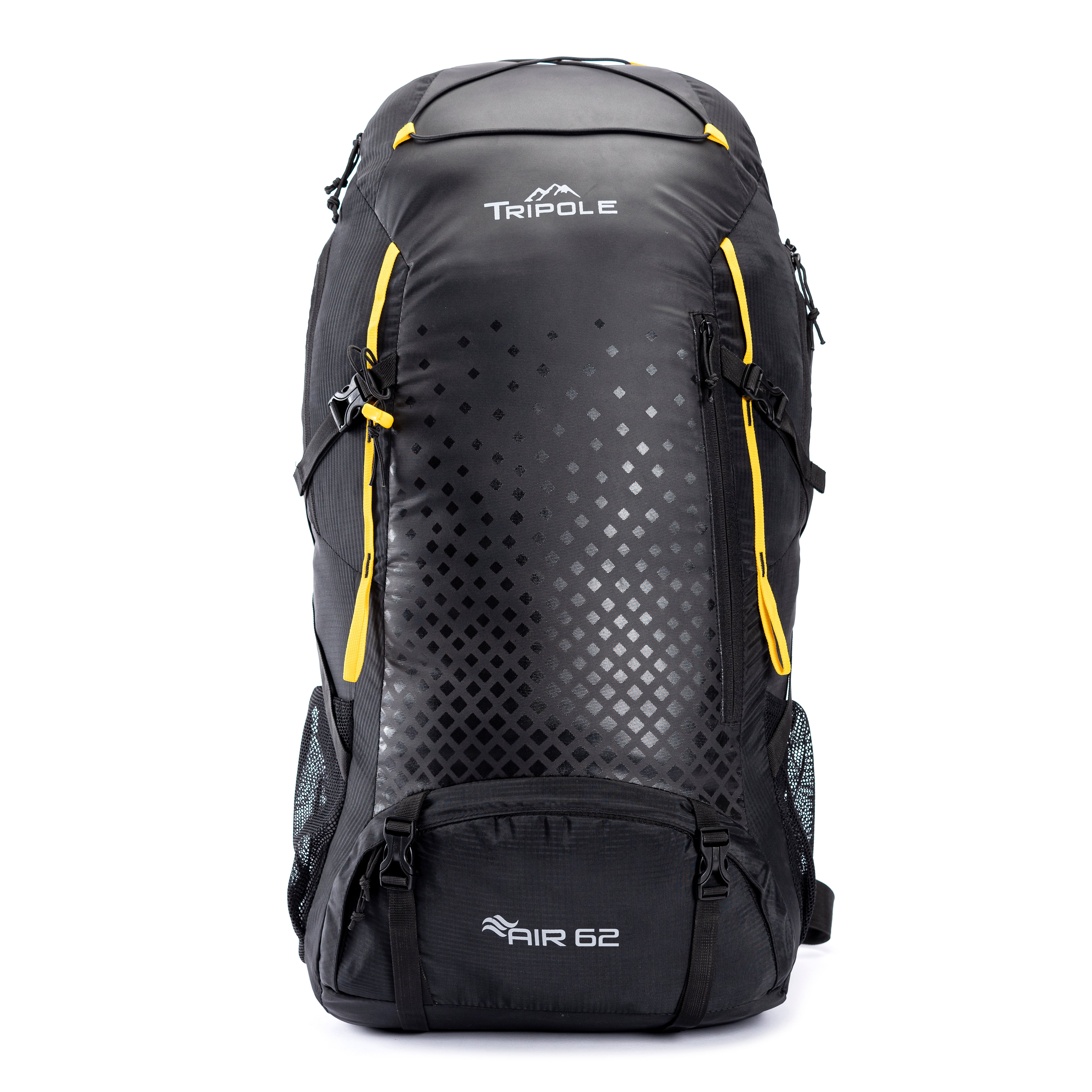 Tripole Air 62L Black Front Rucksack Trekking Backpacking Hiking Camping