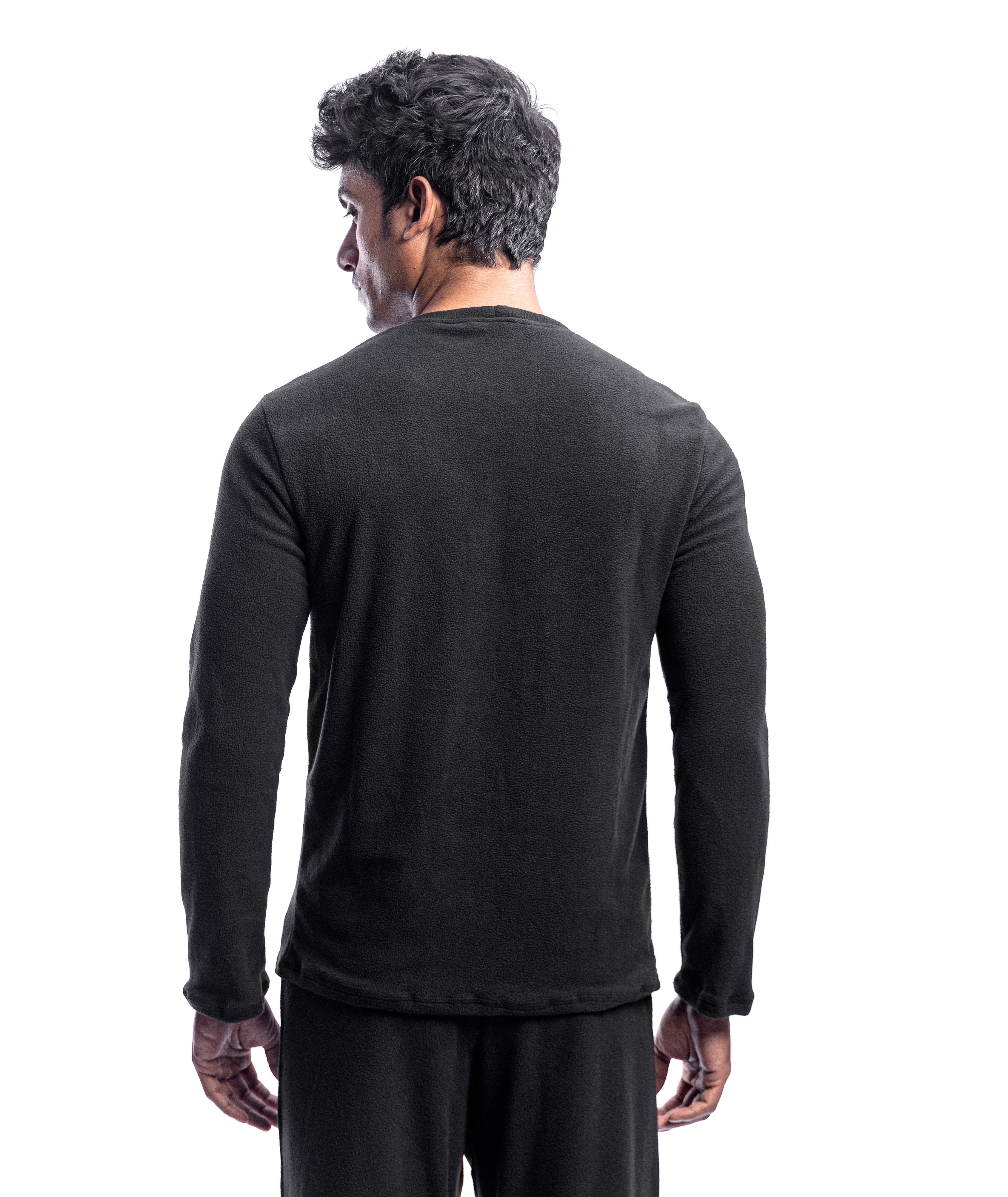 Tripole Fleece Warmer Upper Wear Black Back for Cold Weather, Camping and Hiking 