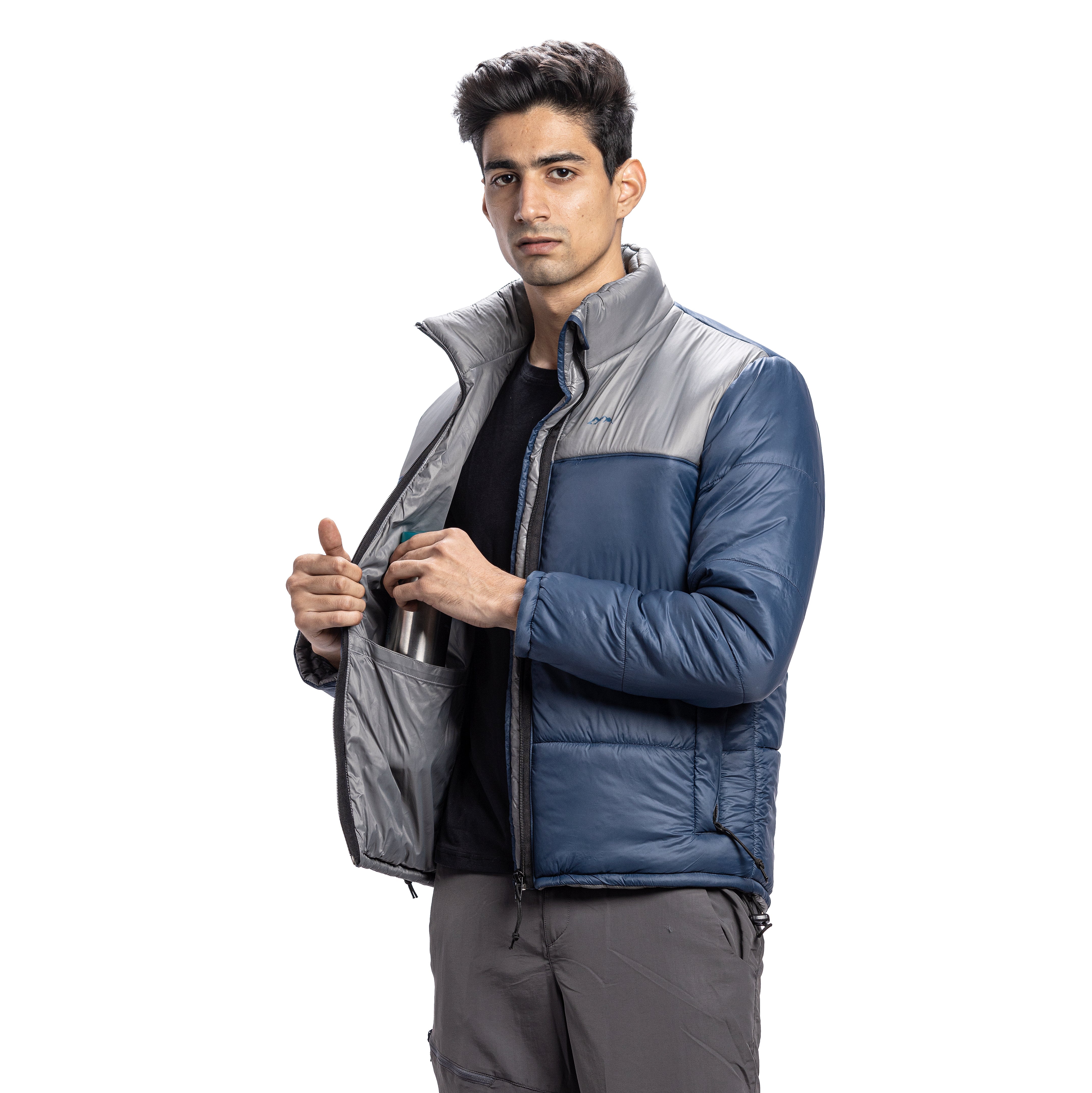 Tripole Winter Snow Jacket Minus 5 Degree Navy Blue Front Trekking Hiking