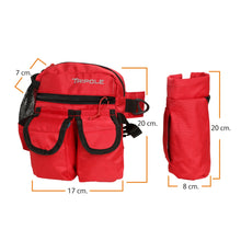 Tripole Waist Pack with Detachable Bottle Holder - Multi-Utility Waist and Sling Bag for Hiking, Cycling, and Backpacking | Red