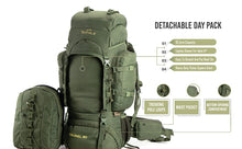 Colonel Pro 95 L Rucksack With Organizer Pack Army Green
