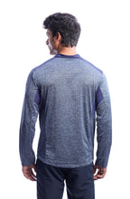 Men's Hiking and Trekking Full Sleeve T-Shirt & Jersey | Blue Melange