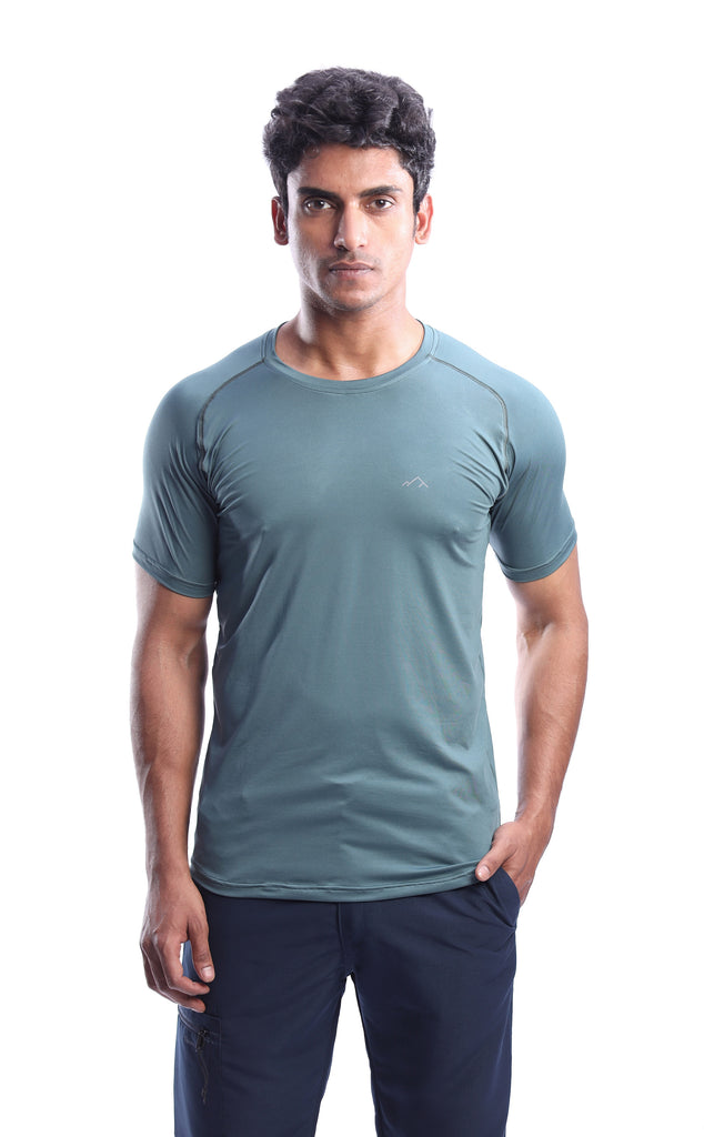 Outdoor Sportswear T-Shirt for Hiking, Running and Gyming | Teal ...